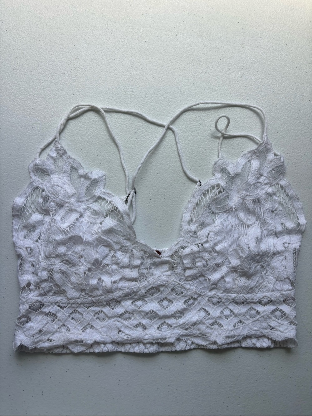 Free People White Lace Bralette